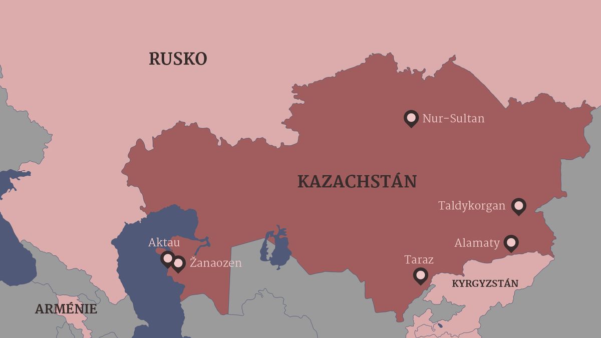 Otázky a odpovědi: Jak velký problém může být revoluce v Kazachstánu